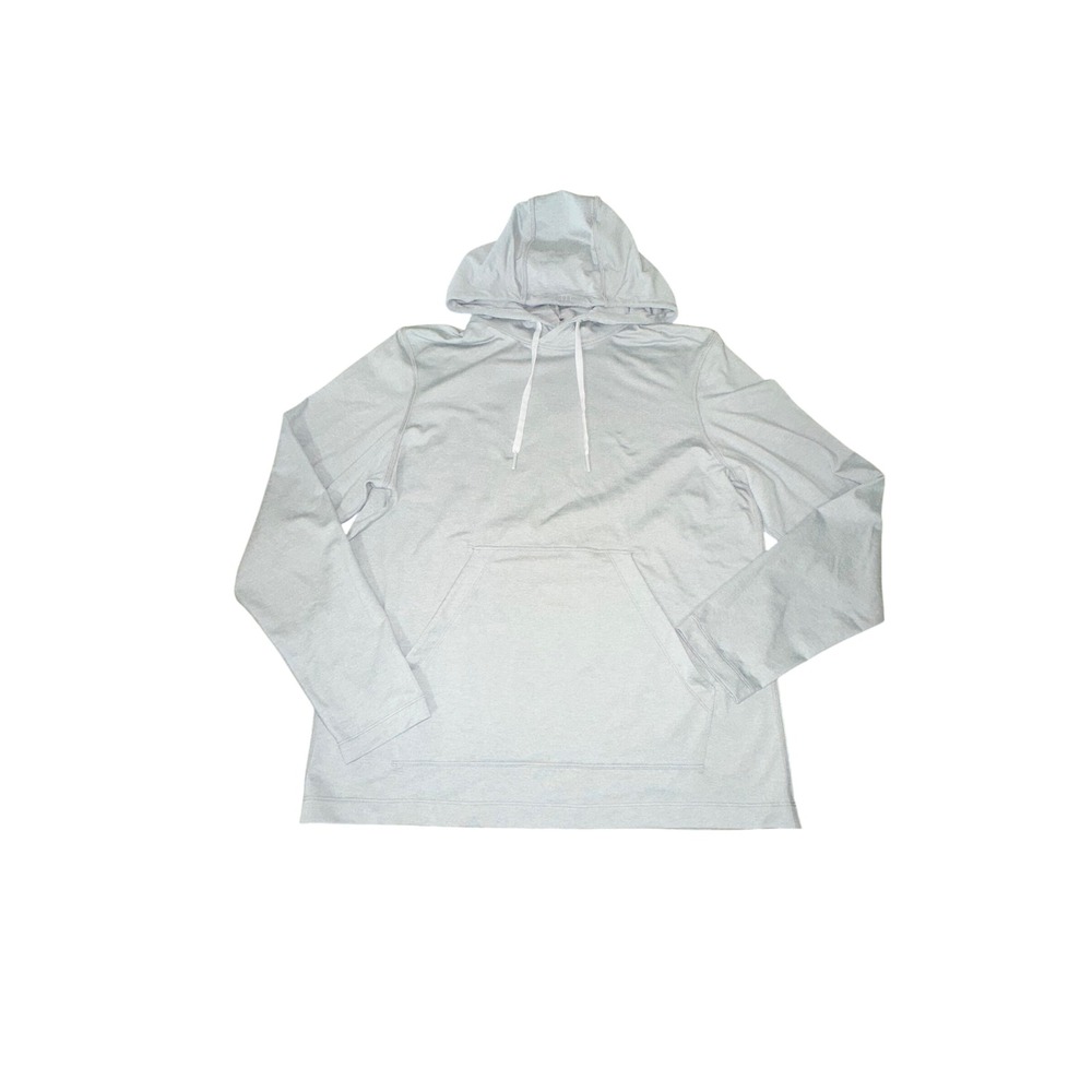 Lululemon Soft Jersey Pullover Hoodie Medium Gray Hooded Stretch Pockets